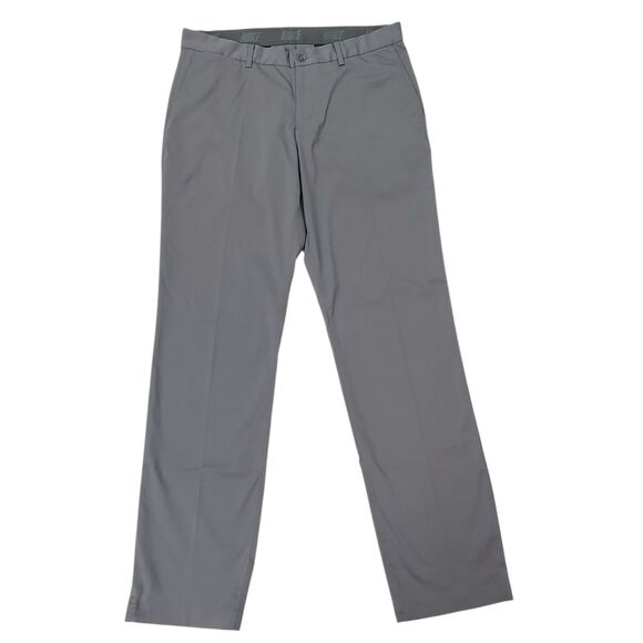 Nike Golf Pants Mens 34x33 Gray Straight Leg Comfort Lightweight Performance - Picture 1 of 12
